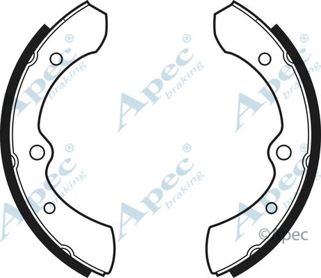 APEC BRAKING stabdžių trinkelių komplektas SHU413